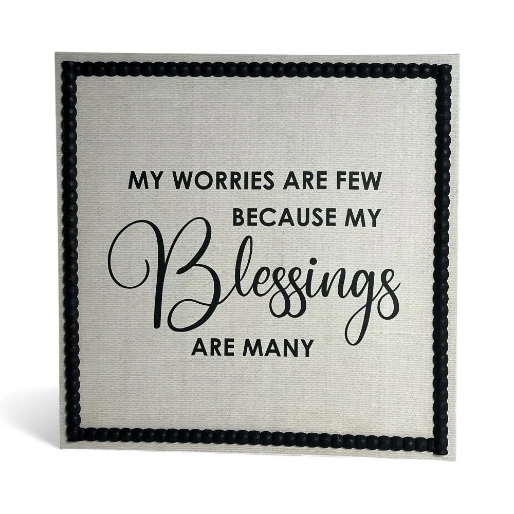 NEW- Inspirational Wall Art with Black Frame 12 X 12